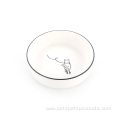 Support Samples Wholesale Custom White Ceramic Pet Bowl